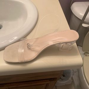 Clear strap 2inch heal